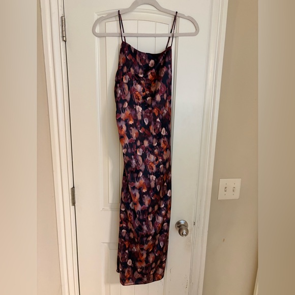 Jason Wu Dresses & Skirts - Size Medium NWT Jason Wu Floral Slip Midi Dress in Purple and Rust Tones